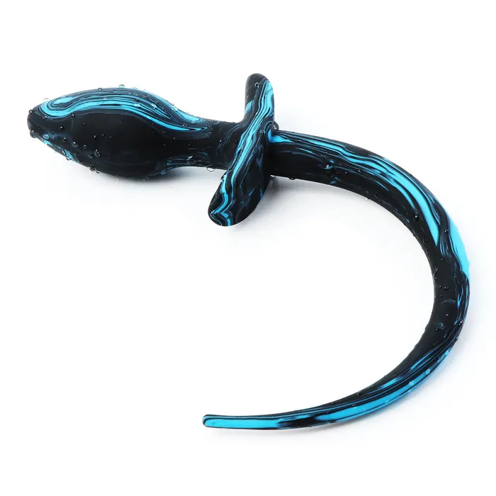 Anal Plesur Company Butt Plug Dog Tail Flexible Silicone Plug