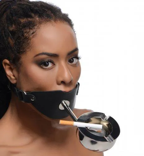 Ashtray Ball Gag Black OS Master Series Anal Ashtray Ball Gag Black OS Master Series Anal