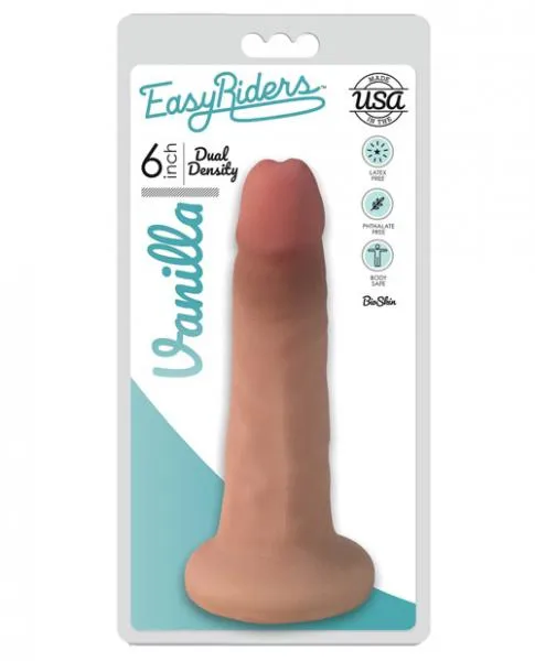 Easy Riders 6 Inches Dual Density Dong Beige Curve Novelties Dildos Easy Riders 6 Inches Dual Density Dong Beige Curve Novelties Dildos