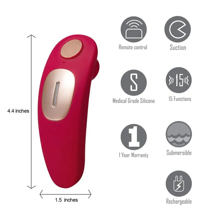 Female Sex Toys Maia Remi Red USB Rechargeable Panty Vibe with Suction Maia Toys Female Sex Toys Maia Remi Red USB Rechargeable Panty Vibe with Suction Maia Toys