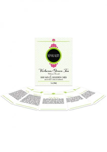Male Sex Toys Seductucom Sensuality Verbena Green Tea Scented Bath Salts With Suggestion Cards Male Sex Toys Seductucom Sensuality Verbena Green Tea Scented Bath Salts With Suggestion Cards
