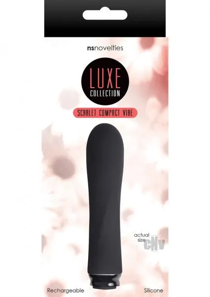 NS Novelties Anal Luxe Compact Vibe Scarlet Black NS Novelties Anal Luxe Compact Vibe Scarlet Black