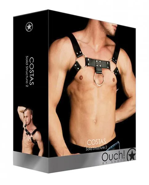 Ouch Anal Ouch Costas Solid Structure 2 Black Chest Harness Ouch Anal Ouch Costas Solid Structure 2 Black Chest Harness