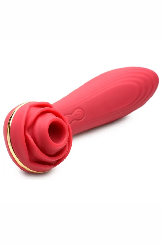 Passion Petals 10X Silicone Suction Rose Vibrator Red Sd Vibrators