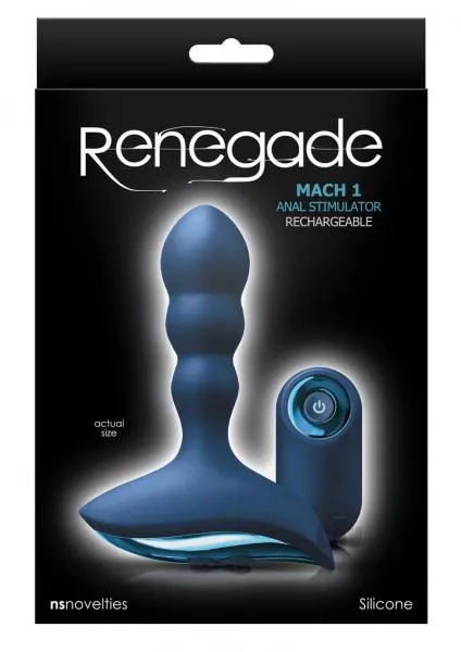 Renegade Renegade Mach 1 With Remote Blue Prostate Massager Anal Renegade Renegade Mach 1 With Remote Blue Prostate Massager Anal
