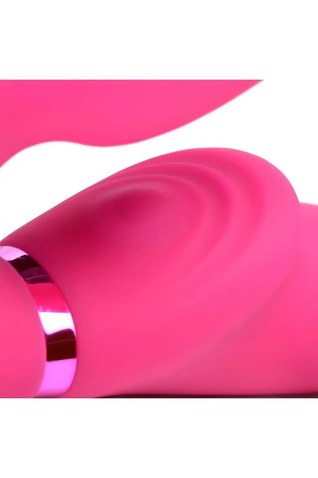 Sd Female Sex Toys 10X Remote Control GPulse Inflatable Strapless Strapon Pink