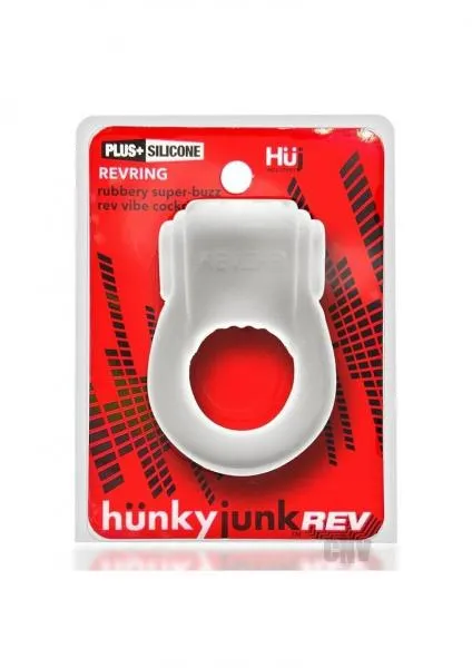 Seductucom Hunkyjunk Revring Cockring With Bullet Vibrator White Ice Female Sex Toys
