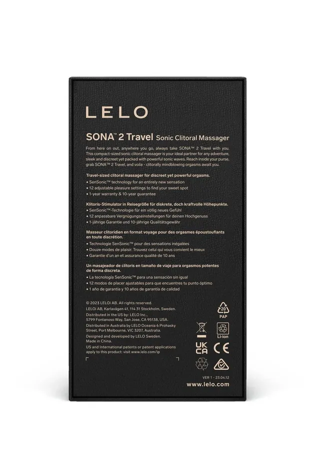 SL Lelo Sona 2 Travel Purple Vibrators