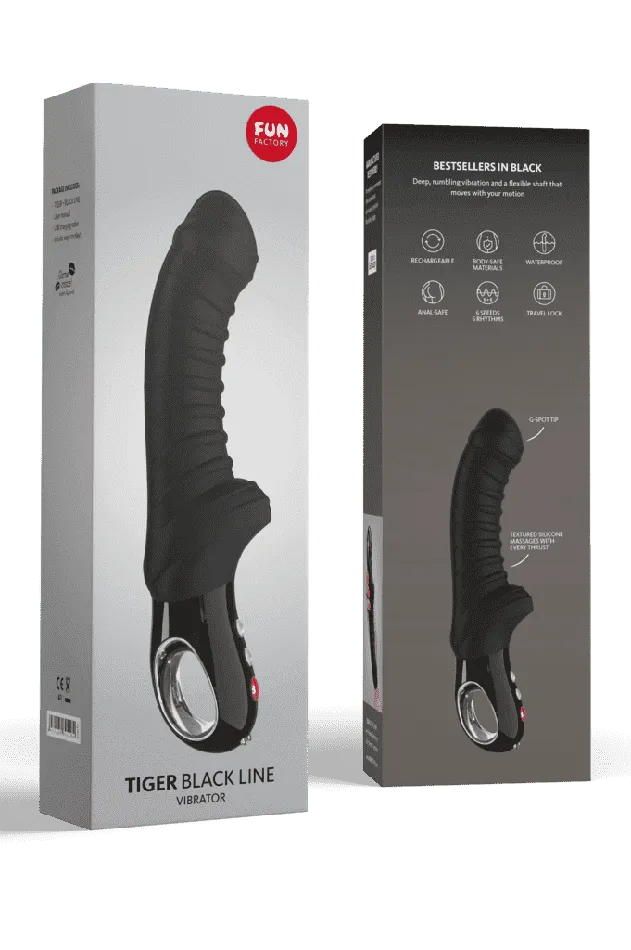 SL Vibrators Fun Factory Tiger G5 GSpot Vibrator Black Line