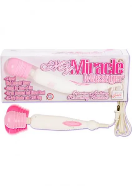 Vibrators Seductucom My Miracle Massager 2 Speed 120 Volt 105 Inch White With Pink Vibrators Seductucom My Miracle Massager 2 Speed 120 Volt 105 Inch White With Pink