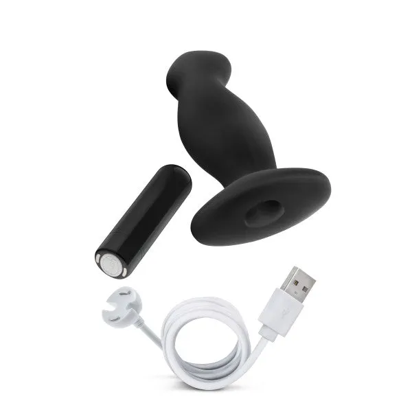Anal Adventures Platinum Silicone Vibrating Prostate Massager 02 Blush Novelties Male Sex Toys
