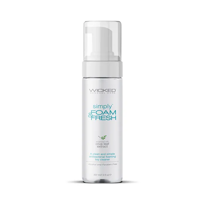 Vibrators Wicked Simply Foam Fresh Antibacterial Foaming Toy Cleaner 7 oz WICKED