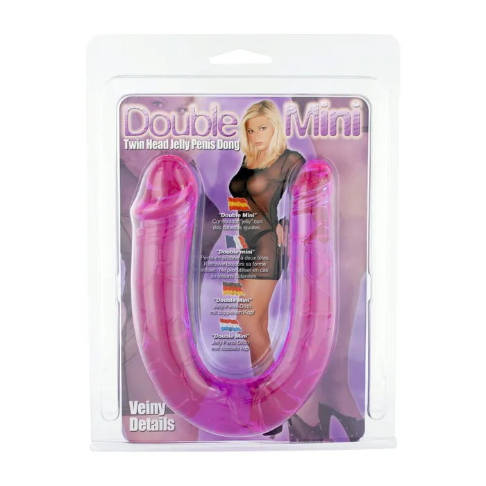 Dildos Seven Creations Double Mini Twin Head Jelly Penis Dong