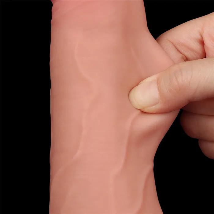 Flexible Realistic Double Layer Slidingskin Dong 85 Love Toy Dildos