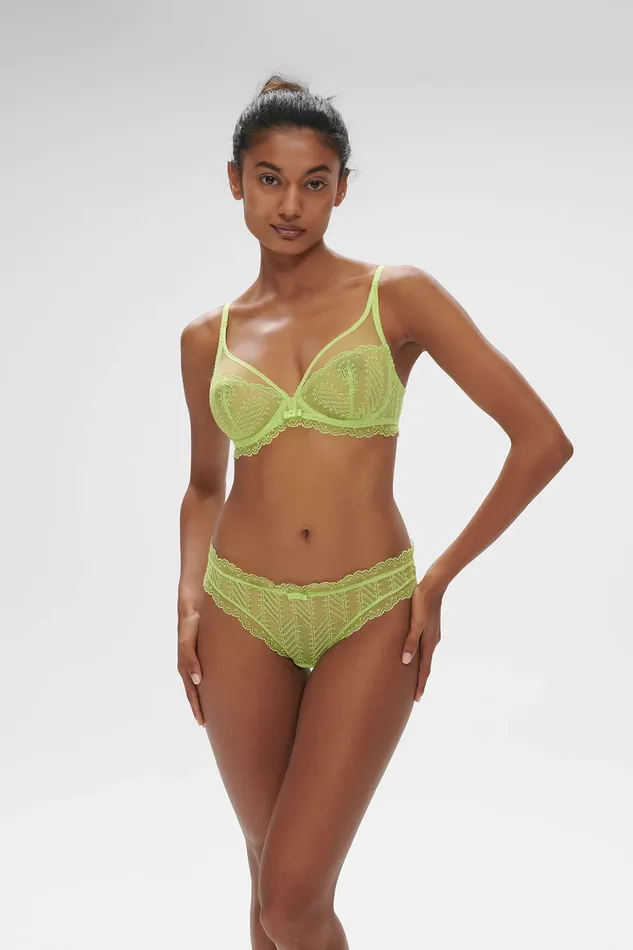 Le Pop Lingerie Vibrators Simone Prle Canope Slip Hibiscus Pink Lime