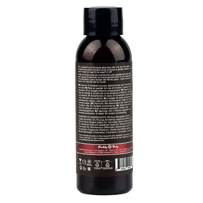 Massage Oil Kashmir Musk 2 fl oz 60 ml Earthly Body Couples