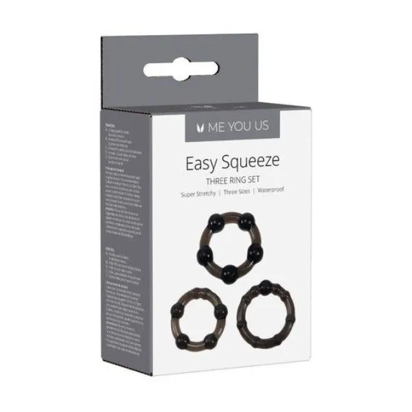 Me You Us Male Sex Toys Easy Squeeze Cock Ring Set Me You Us Male Sex Toys Easy Squeeze Cock Ring Set