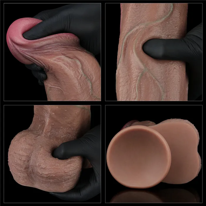 Nature Cock XXL 13 Huge Dual Layer Realistic Silicone Dildo Love Toy Dildos