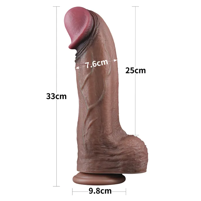 Nature Cock XXL 13 Huge Dual Layer Realistic Silicone Dildo Love Toy Dildos
