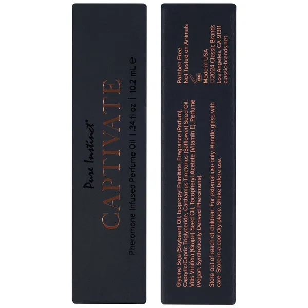 Pure Instinct Female Sex Toys Captivate 102ml Pure Instinct Mens Collection Pheromone Perfume Oil