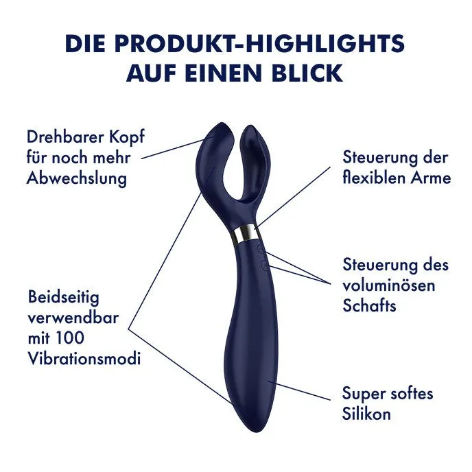 Satisfyer Vibrators Endless Fun couples vibrator blue