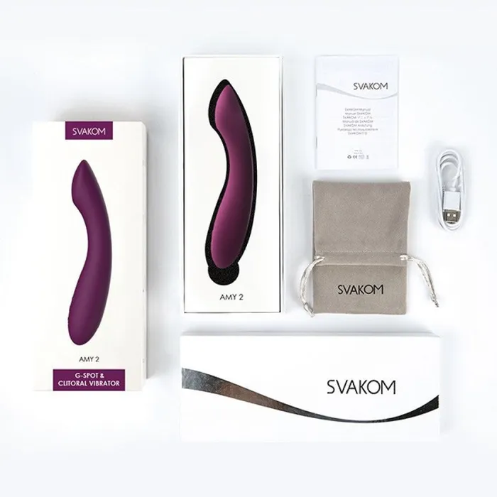Svakom Amy 2 Flexible GSpot Vibrator Violet Svakom Female Sex Toys