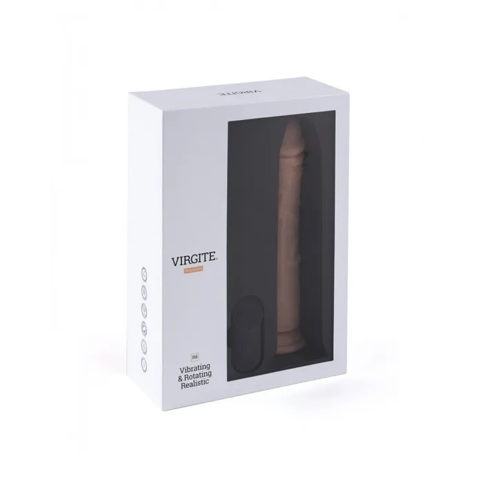Virgite Female Sex Toys Virgite R8 Vibrating Dildo with Rotation Remote