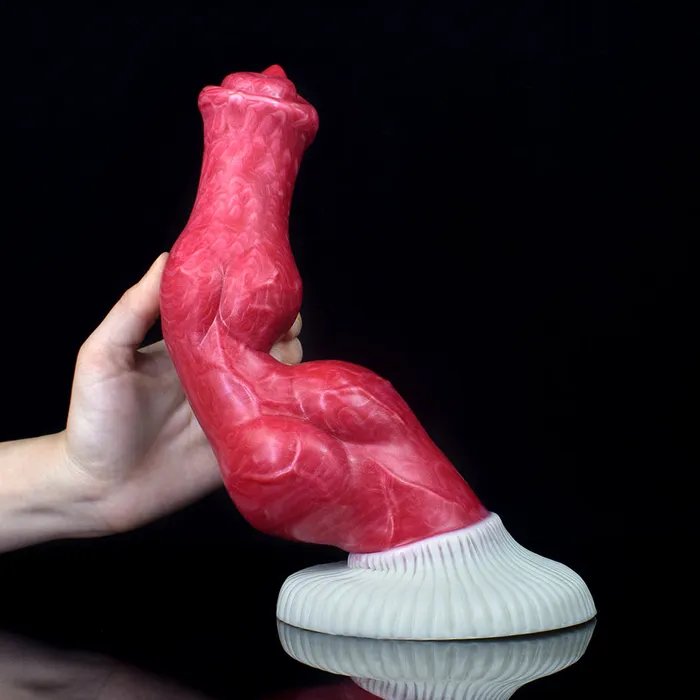 Anal FAAK FAAK Hellfire 26cm Huge Silicone Fantasy Dildo Anal Plug