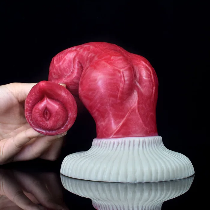 Anal FAAK FAAK Hellfire 26cm Huge Silicone Fantasy Dildo Anal Plug