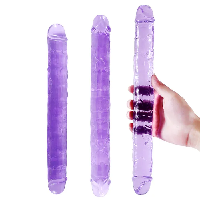 Dildos DAYU DY Crystal Double Penetration Dildo Purple 3 Size Optional