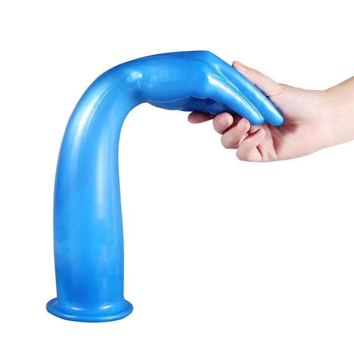DY Anal DY 1496 Huge Realistic Hand Play Fisting Dildo Anal Plug Blue