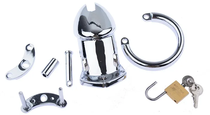 LHD CB6000 Metal Male Chastity Cage Kit Penis Cage Cock Cage 2 Size 3 Rings LHD Male Sex Toys