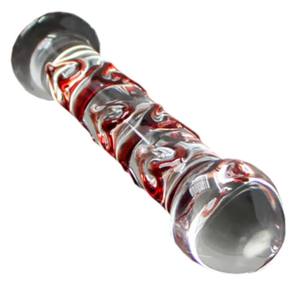 SexyPlay Anal Brother Four 18cm Crystal Glass Butt Plug Anal Beads Thruster Dildo